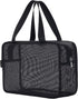Moyad Mesh Shower Caddy Portable Toiletry Tote Gym Bag for College Dorm Bathroom (Large Black)