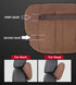 Leather,11.8x7.5,Plant-Based fillable(Black,1p) Genuine Leather Car Neck Pillow for headrest,Support Drive Seats Head