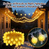 PJT 200 66FT 8 Cozy String Lights for Bedroom, LED Globe Plug in Fairy Lights, Connectable Warm White Twinkle Lights