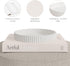 Set Decorative Concrete Tray & Book Decor - Scalloped Tray & Linen Box Enhance Your Coffee Table or Bookshelf Decor