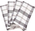 SARO LIFESTYLE Yuri Collection Cotton Napkin, Set of 4, 20", Grey