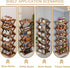 Closet Colors,5 Comeon Bamboo Shoe Rack, Foldable Vertical Shoe Rack for Front Door Entrance Narrow Shoe Organizer