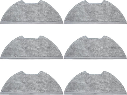 Mop Pads Accessories for Eureka E10s Robotic Vacuum Cleaner, Washable Microfiber Replacement (6Pcs)