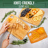 Daniks 100% Organic Bamboo Cutting Board, Heavy Duty Wood Chopping Board, Extra-Thick for Serving, Meat & Veggies, 13x9"