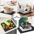 ME.FAN Silicone Dish Drying Mat for Kitchen Counter, Dish Drying Pad for Sink, 12'' x 8'' (Black)