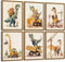 Youillne Dinosaur Nursery Wall Art Boys Room Canvas Wall Decor Construction Toddler Poster