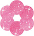 Set of 4 Pink Placemats, Pink Glitter Sparkle Kitchen Table Mats for Christmas and Wedding Party - 15.4 Inch