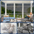 Coavas One Way Privacy Window Film, 17.5 Inch X 6.5 Feet, Reflective Sun Blocking Heat Control Anti UV Non-Adhesive