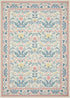 5x7 Joydeco Boho Floral Light Pink Area Rugs for Bedroom Girls Playroom, Machine Washable Kids Room Nursery Rug Non