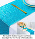 ShiDianYi Turquoise Sequin Table Runner, 14" x 108" Aqua Blue