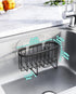 2 HapiRm Multifunctional Sponge Holder with Unique M-Shaped, Installation Methods Kitchen Sink Caddy Organizer