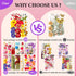 420 NESCCI Pcs Dried Pressed Flowers for Resin,Real Nature Dried Flowers for Crafts Bulk Dry Flowers Leaves Kit Used