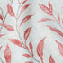 VOGOL Valances for Kitchen, Red Leaf Print Linen Textured Curtain Panel, Rod Pocket, 52x12, One Panel