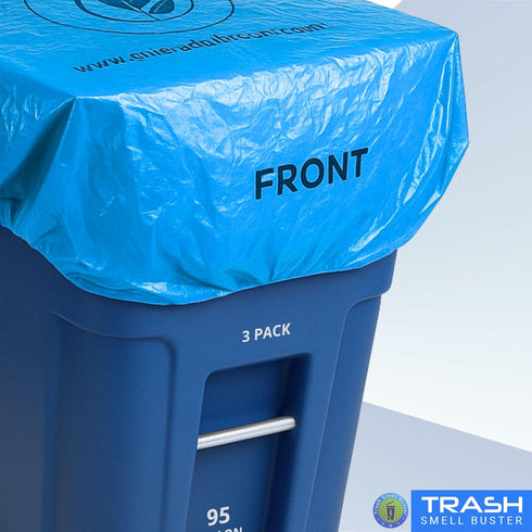 95 3 Pack Trash Can Smell Eliminator Cover Odor Eliminating Bag Lemon Scented Durable Chemical Free Gallon