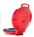 Zenith Versa Grill Non-Stick Pizza Maker Machine - Electric Indoor Grill, Calzone Maker, Red