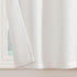 jinchan Kitchen Curtains, 24 Inch Linen Textured Cafe Tier Curtains for Small Windows, 2 Panels, White