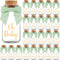 Ethisa Vintage 24 Pack Oh Baby Woodland Milk Glass Bottles with Ribbons