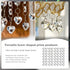 48pcs 20mm HDCRYSTALGIFTS Clear Crystal Heart Prism Sun Catchers, Heart Prisms Rainbow Maker Chandelier Crystals