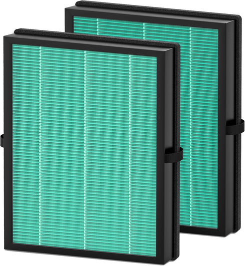MK04 MG04JH Replacement Filters, Compatible with MK04 MG04JH Air Purifier, H13 True HEPA Green Filter, 2 Pack