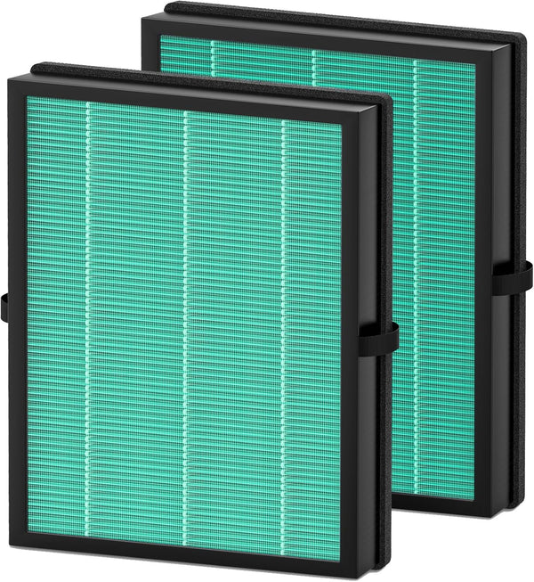 MK04 MG04JH Replacement Filters, Compatible with MK04 MG04JH Air Purifier, H13 True HEPA Green Filter, 2 Pack
