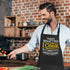 Grilling Aprons for Men, Canvas Cross Back Adjustable Chef Aprons with Large Pockets, Funny Gifts