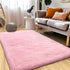 Pink Area Rugs 4x6 for Bedroom Girls, Soft Fluffy Shag Carpet for Living Room, Non-Slip Indoor Floor Rug