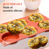 Silicone Egg Mold Muffin Top Pans, 3 Inch Non-stick Whoopie Pie Baking Pan for Mini Cakes, Breakfast Sandwiches
