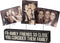 Friends So Close You Consider Them Family - Wooden Block Sign with Three Photo Holders