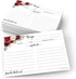 321Done Recipe Cards (Set of 50): Floral 4" x 6" Double-Sided for Weddings, Bridal Shower, Made in USA