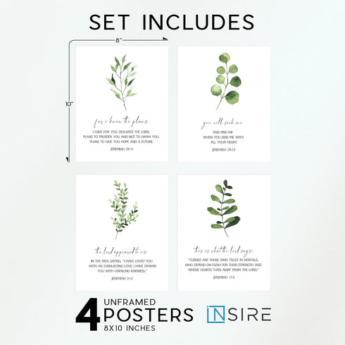 Insire Christian Wall Decor, Jeremiah 29 11 Art Poster, Unframed, 8x10