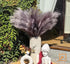 ZIFTY 7-Pcs Faux Pampas Grass, 38"/3.1FT Large Tall Fluffy Artificial Flower for Vase Filler Home Decor (Grey)