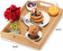 Tray with Large Handles - Bamboo Ottoman Tray, Great for Coffee Table, Couch, Tea, Bar, Breakfast, Dinner, or Any Food