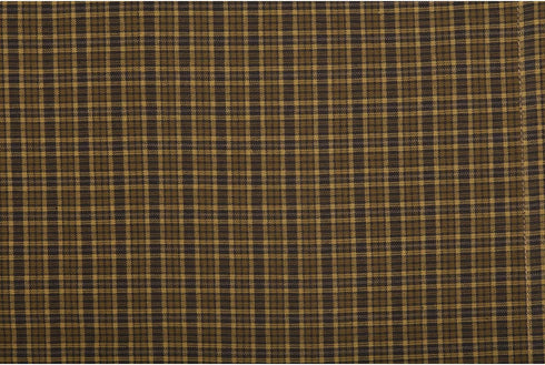 VHC Brands Tea Cabin Green Plaid King Pillow Case Set of 2, 21x40 Country Rustic Bedding Accessory