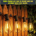 50 Pack Lewufe Hooks for Outdoor String Lights Clips, Christmas Light Clips Weatherproof, Lights Hanger Hooks