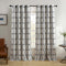 Elrene Home Fashions Kaiden Geometric Room-Darkening Window Curtain, Single Panel 52" W x 95" L, Black