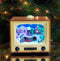 MOMENTS IN TIME 6" Retro TV Christmas Village Scene Animated Train, LED