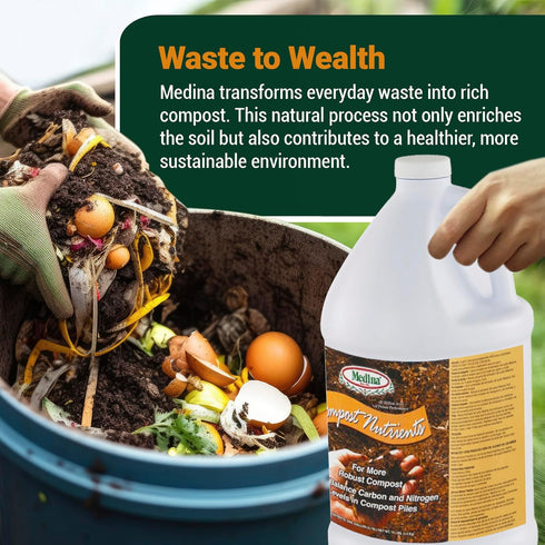 1 250 lbs. Medina Compost Nutrients - Compost Activator & Accelerator for Soil Improvement with Composting Cultures;