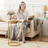 Easy Paws C Table Side End Table, Small Round Couch Sofa Tray Snack Table for Living Room, Bedroom,Accent Coffee