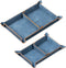 Navaris Faux Leather Tray Set - 2 Valet Organizer Trays for Bedside