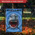 Welcome Garden Flags, 12x18 Double Sided Small Shark Yard Flag for Outdoor Holiday Decor