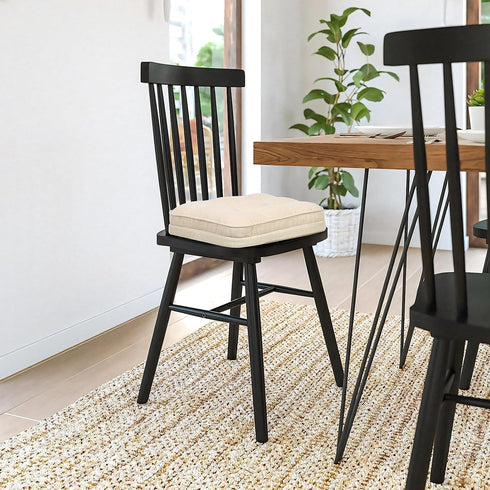 GOFORIT 16'' 16'', Chair Cushions,Tufted Shredded Memory Foam Chair Pads, Non-Slip Seat Cushions with Removable Cover