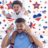 Whaline 9 Sheets 206Pcs 4th of July Window Clings, Patriotic Red Blue White Star Heart Decals