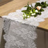 B-COOL White Lace Table Runner, 14 X 120 Inch Vintage Floral for Rustic Wedding Reception