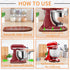 Wooden Sliding Mat for Kitchen Aid 4.5/5Qt Stand Mixer with 4 Silicone Kitchen Tools