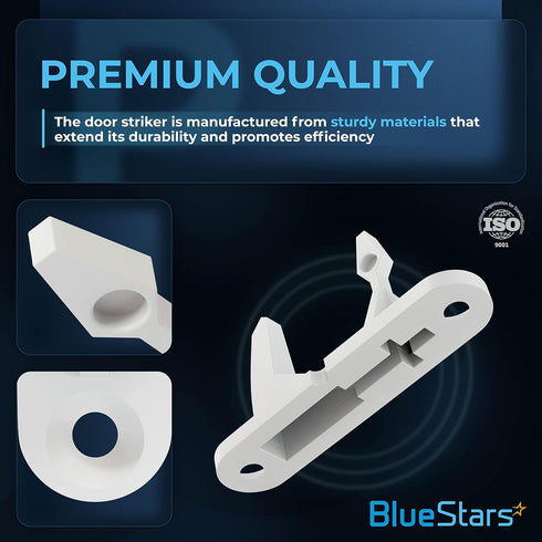 Ultra Durable 131763310 Washer Door Striker Replacement Part by BlueStars, Exact Fit for Frigidaire & Kenmore Washer,