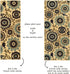 Custom Size Beige Floral Medallion Rubber Backed Non-Slip Hallway Stair Runner Rug, 31 Inch Wide, Choose Your Length