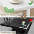 25.2" HET004WT1 Heybly Small Narrow Side Table for Small Space, Thin Bedside Table with Storage Basket, Skinny End