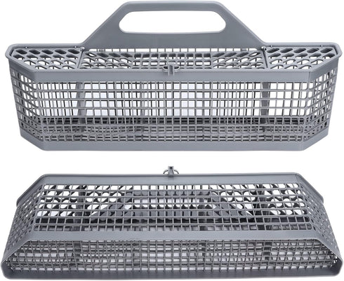 Dishwasher Universal Silverware Replacement Basket, Plastic Cutlery Basket with Open Grid, 19.7 X 8.3 X 3.7in