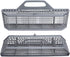 Dishwasher Universal Silverware Replacement Basket, Plastic Cutlery Basket with Open Grid, 19.7 X 8.3 X 3.7in