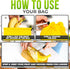 13.8 11 Inch Banana Bag To Keep Bananas Fresh Longer - x Reusable Banana Keeper for Freshness with Aluminium Foil